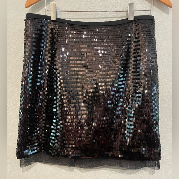 Worthington Black Sequin Mini Skirt - Picture 1 of 5